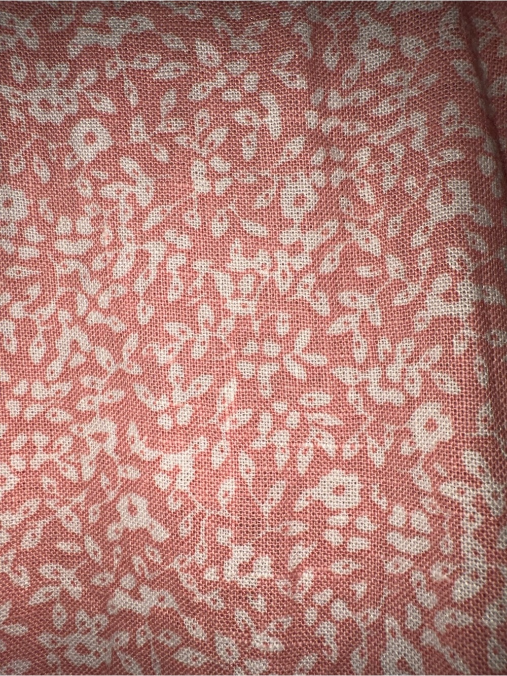J.Crew Men's XL Coral Linen Cotton Short Sleeve Button Up Shirt - Picture 4 of 9